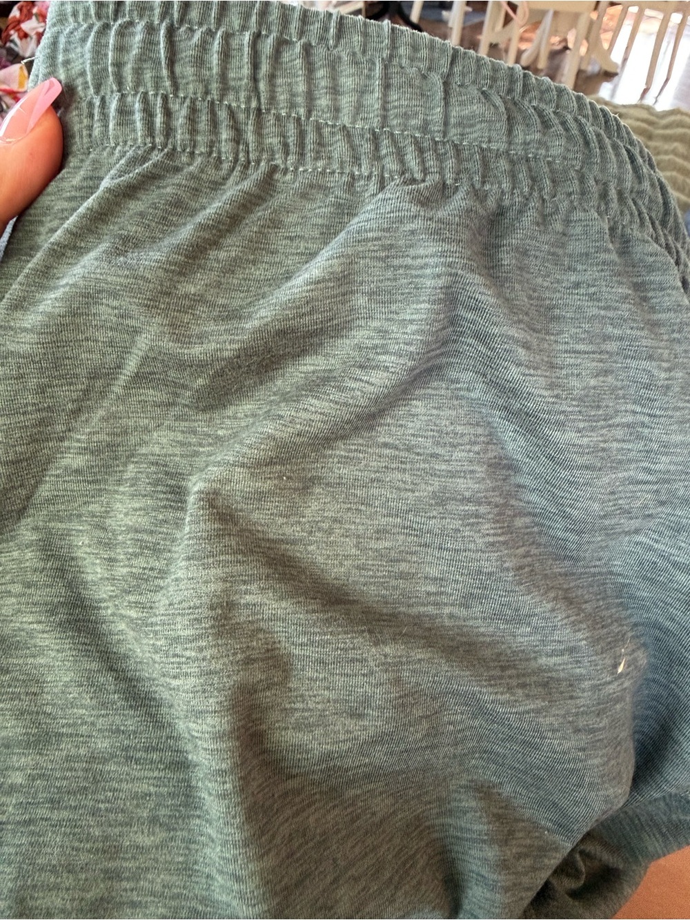 Light Green Soft Drawstring Jogger Pants with Pockets Size Small - Picture 4 of 4